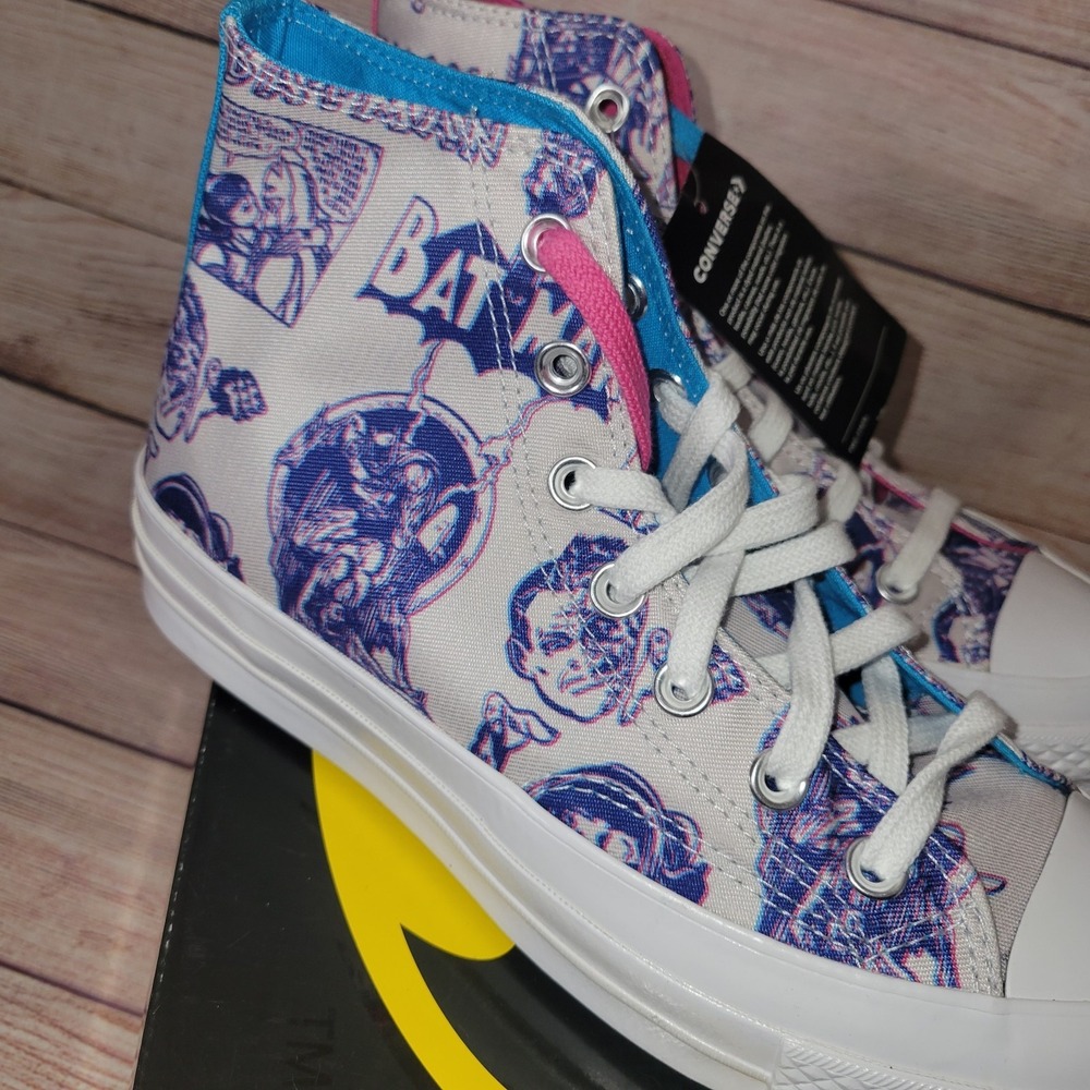 Converse 3D Batman DC 80 Years Anniversary 167512C Men's Shoes - Picture 2 of 5